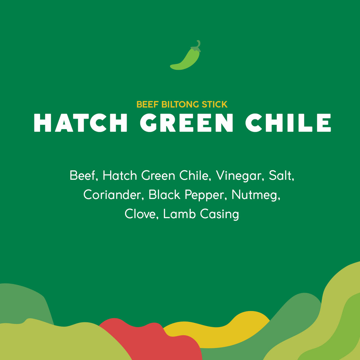 Hatch Green Chile Beef Stick