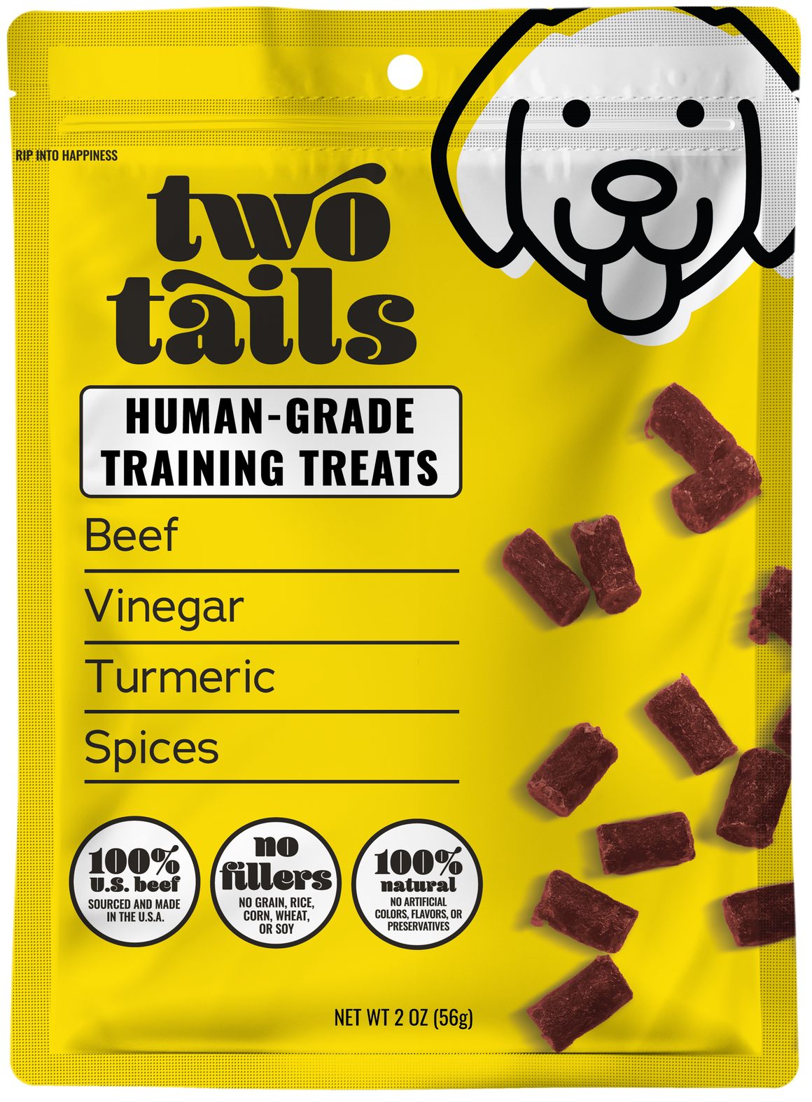 SAMPLE - Two Tails Pet Treats 2oz - 8ct Case