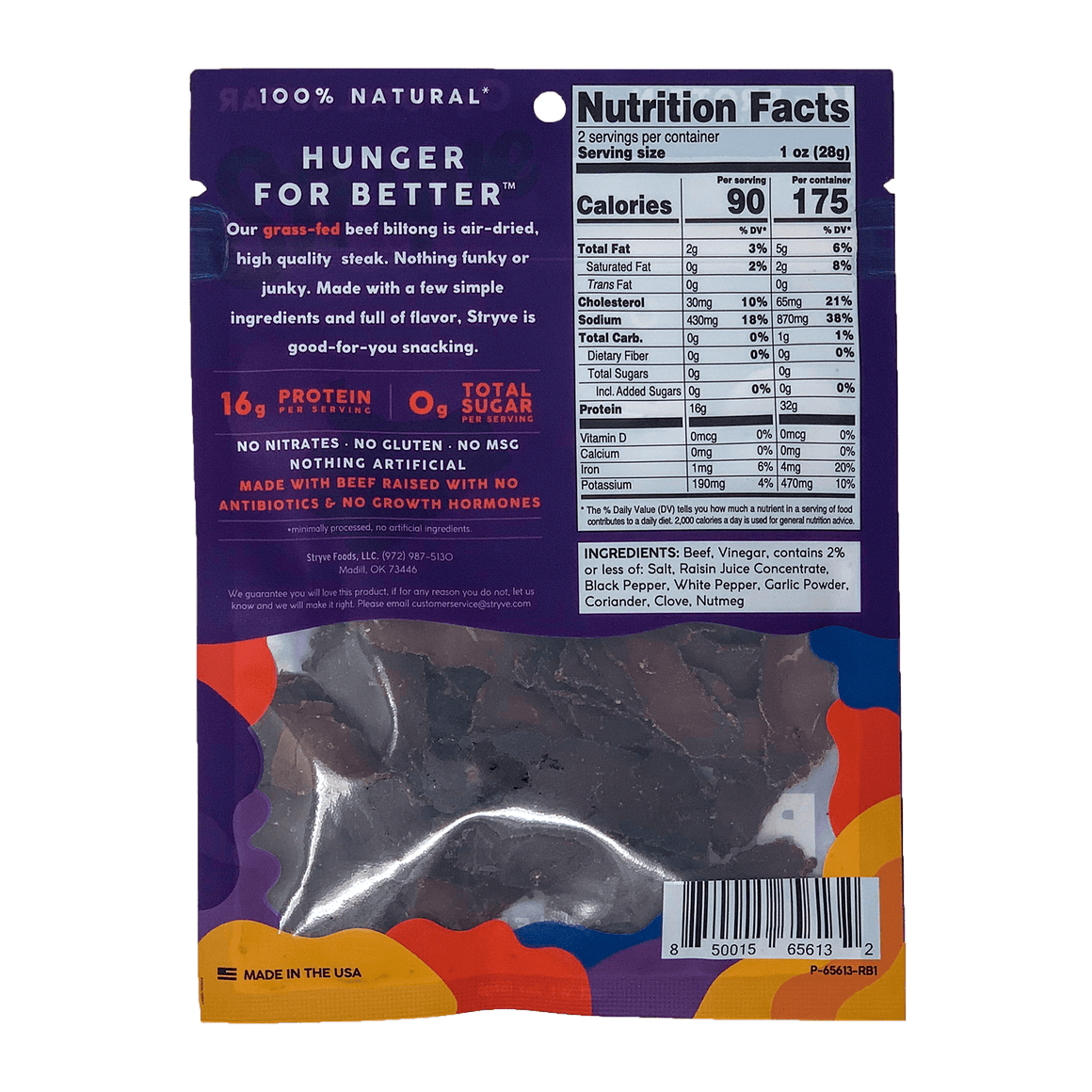 Regeneratively-Sourced Beef Biltong - Original – Figure Ate Foods